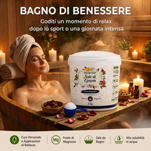 Carica l'immagine nel visualizzatore di Gallery, Nortembio Sale di Epsom 100% Naturale 6 kg Sali da Bagno per Relax e Recupero Muscolare, Esfoliante Piedi e Corpo + eBoo