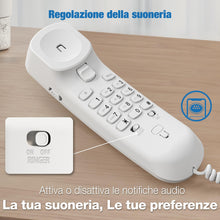 Carica l'immagine nel visualizzatore di Gallery, VTech Trimstyle telefono fisso con filo, regolazione volume suoneria e audio, ricomposizione ultimo numero, supporto app
