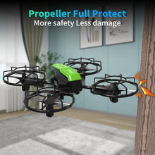 Carica l'immagine nel visualizzatore di Gallery, LE-IDEA Rimovibile Drone con Modalità Competizione a Infrarossi per Principianti, Mini Drone con 3D-Flip Decollo/Atterraggio con un 1 Pulsante 3 Modalità di Velocità, Velivolo Didattico con 2 Batterie