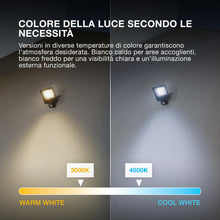 Carica l'immagine nel visualizzatore di Gallery, OSRAM ENDURA Flood Sensor proiettore da esterno 20W 3000K grigio IP65
