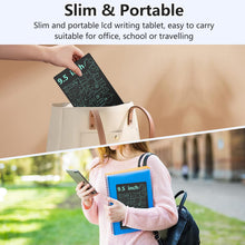 Carica l&#39;immagine nel visualizzatore di Gallery, Czemo Tavoletta da Scrittura LCD Adulti 9,5 pollici, Riutilizzabili Lavagne LCD Elettronica Schermo Lavagna Digitale Portatile ewriter Lavagna Magica per Ufficio, Memo, Agenda, Monocromatica