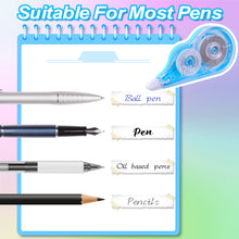 Carica l&#39;immagine nel visualizzatore di Gallery, Jewan Bianchetto a Nastro,10 Pezzi Correttore a Nastro,12m x 5 mm Cancellina Nastro,Correction Tape con Cappuccio Protettivo per Bambini Studenti Ufficio Scuola Casa