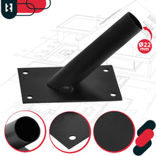Carica l'immagine nel visualizzatore di Gallery, KOTARBAU® Portabandiere a 1 Vite, Asta per Bandiera, Bandiera Verniciata a Polvere, Colore Nero, Supporto per Bandiere d