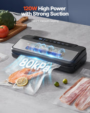 Carica l'immagine nel visualizzatore di Gallery, VEVOR Macchina per Sottovuoto 80 Kpa 120 W Sigillatrice per Sottovuoto per Alimenti, 10 Sacchetti per Sottovuoto, 1 Rotolo Sacchetti, Sistema Automatico di Sigillatura dell'Aria, Taglierina Integrata