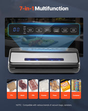 Carica l'immagine nel visualizzatore di Gallery, VEVOR Macchina per Sottovuoto 80 Kpa 120 W Sigillatrice per Sottovuoto per Alimenti, 10 Sacchetti per Sottovuoto, 1 Rotolo Sacchetti, Sistema Automatico di Sigillatura dell'Aria, Taglierina Integrata