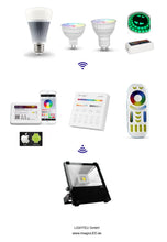 Carica l'immagine nel visualizzatore di Gallery, LIGHTEU®, Miboxer 4 zone telecomando per lampade e controller LED Miboxer RGBCCT, fut092