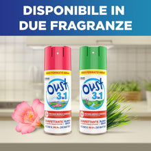 Carica l'immagine nel visualizzatore di Gallery, Oust 3 in 1 Disinfettante Spray Superfici e Tessuti, Open Air, 1 x 400 ml
