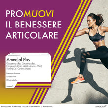 Carica l'immagine nel visualizzatore di Gallery, Amedial Plus, Integratore Alimentare per il Benessere delle Ossa e delle Cartilagini, 20 Bustine da 5mg da Sciogliere in