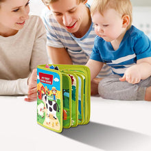 Carica l'immagine nel visualizzatore di Gallery, Grillix Libro Montessori interattivo 1 anno, Pannello di Feltro attività, Giochi Montessori 1-6 Anni