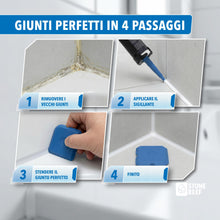 Carica l'immagine nel visualizzatore di Gallery, Spatola per Silicone Set 5 Pezzi Raschietto Lisciatore Fughe Bagno Cucina
