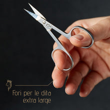 Carica l&#39;immagine nel visualizzatore di Gallery, Yumaya - Forbici professionali per unghie in acciaio inox, incl. custodiaForbici per cuticole fini e extra affilate - Inossidabili - Piccole forbici per unghie, anche per mancini