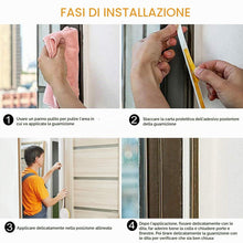 Carica l'immagine nel visualizzatore di Gallery, Guarnizione per Porte e Finestre Isolamento Striscia di Schiuma Nastro Paraspifferi Guarnizione Porta Finestra Isolante 