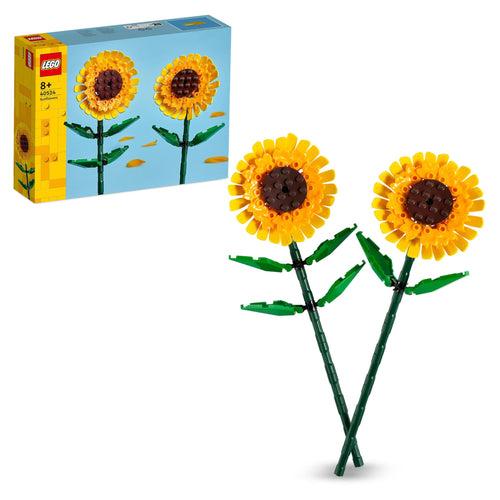 LEGO Girasoli Set di Fiori Finti per Bambine e Bambini da 8 Anni, Bouquet da Esporre come Accessorio per la Camera da Letto o come Decorazione di Casa, Regalo per Ragazza, Ragazzo, Lei o Lui 40524