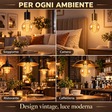 Carica l'immagine nel visualizzatore di Gallery, Voltix 6 Pezzi Lampadine LED Filamento A60 E27 4W 2700K