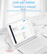 Carica l'immagine nel visualizzatore di Gallery, Adattatore USB per iPhone 14 Pro per Lightning a USB-A femmina sdoppiatore OTG 3.0 cavo chiavetta esterna lettore card p