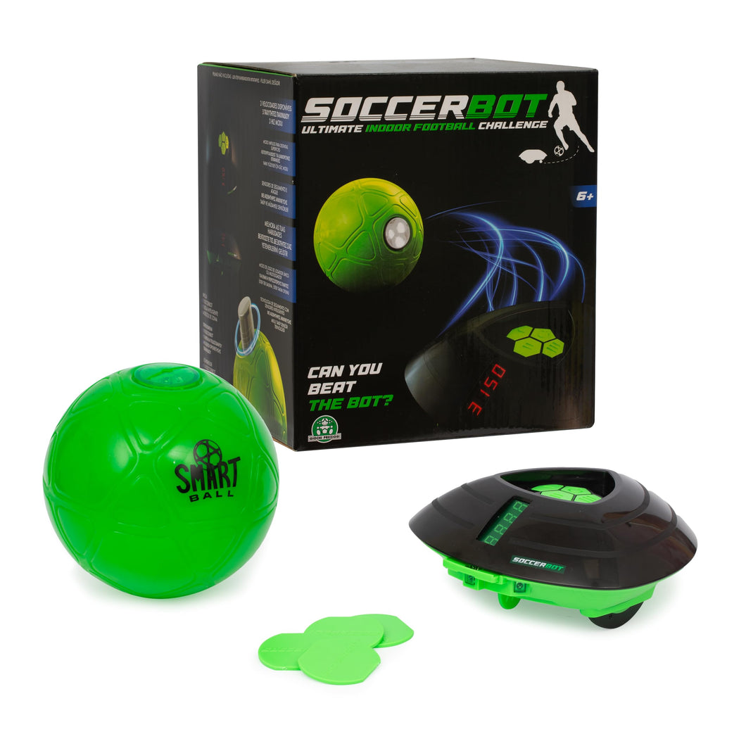 Giochi Preziosi SoccerBot - Pallone da Calcio Smart e Bot Interattivo, 3 Velocità, Giochi in Casa, Pallone per Bambini e Ragazzi, Allenamento Calcio, Gioco per Bambini dai 4 Anni