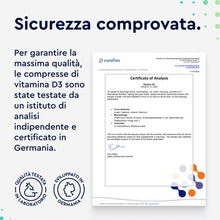 Carica l'immagine nel visualizzatore di Gallery, Vitamina D 2000UI (50mcg), 400 Compresse, Eletto PRODOTTO DELL'ANNO 2025, Vitamina D 2000 UI (Colecalciferolo), Integrat