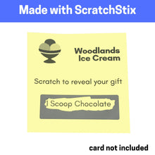 Carica l&#39;immagine nel visualizzatore di Gallery, 150 pezzi, Gratta e Vinci Personalizzato Adesivi, Scratch Sticker - 48 x 15mm, Grigio Rettangolo