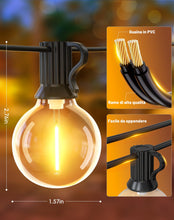 Carica l'immagine nel visualizzatore di Gallery, Catena Luminosa Esterno Luci Giardino - 9M 30Ft G40 Luci da Esterno LED