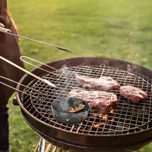 Carica l'immagine nel visualizzatore di Gallery, Onlyfire Mini Affumicatore BBQ, Smoker Box in Smalto di Pellet e Cippato di Legno, Nero, 2 Pezzi