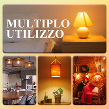 Carica l'immagine nel visualizzatore di Gallery, Luxvista Lampadina LED E14 1,5W Luce Calda 2200K, Stile Vintage Ambra, Equivalente a 20W, Forma Piccola G40 per Lampadar