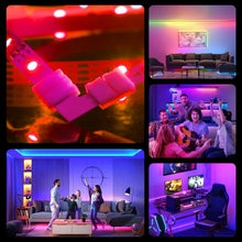 Carica l'immagine nel visualizzatore di Gallery, 40Pcs Connettori Striscia Led Set,Strisce luminose a forma L 3pin,Connettori a T,Connettori Senza fessure per strisce LE