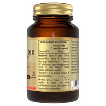 Carica l'immagine nel visualizzatore di Gallery, Solgar Coenzima Q10, 30 mg, 30 capsule vegetali, integratore alimentare