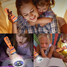 Carica l'immagine nel visualizzatore di Gallery, POPOYU 2 Pezzi Proiettore Halloween Storie Torcia per Bambini, Torcia Proiettore 24 Immagini Diverse per Compleanni Educ