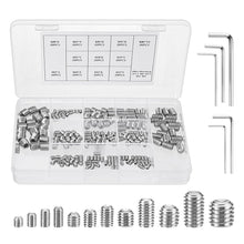 Carica l'immagine nel visualizzatore di Gallery, MumdoYAL 240 Pezzi viti a brugola,set viti miste，Le dimensioni includono M3/M4/M5/M6/M8，vite senza testa, Vite Grani in 