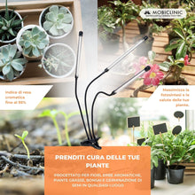 Carica l'immagine nel visualizzatore di Gallery, Mobiclinic®, Lampada per piante, Growflex, 3 modalità, 6000k, 10 livelli di luminosità, Spettro completo, Timer, Rotazio