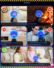Carica l'immagine nel visualizzatore di Gallery, Theefun Sfera al Plasma 6 Pollici, Lampada al Plasma Magica Touch e Sound, Plasma Ball Interattivo Educativo di Fisica, 