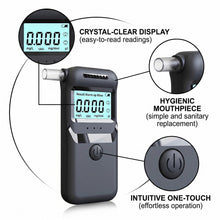 Carica l'immagine nel visualizzatore di Gallery, 1 Etilometro Portatile Certificato | Alcol Test Professionale Digitale con Schermo LED | Include 10 Bocchette | Per Uso 