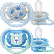 Carica l'immagine nel visualizzatore di Gallery, Philips Avent SCF085/03 - Succhietto Ultra air, Lascia respirare la pelle del tuo bambino, Ortodontico &amp; senza BPA, 6-18 m, confezione da 2 pz