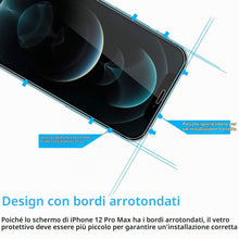 Carica l'immagine nel visualizzatore di Gallery, NEW'C Pellicola Vetro per iPhone 12 Pro Max, in Vetro Temperato Antigraffio