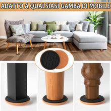 Carica l'immagine nel visualizzatore di Gallery, PISAO Feltrini per Mobili Pesanti Marrone Rotondi 8 Pezzi-9cm
