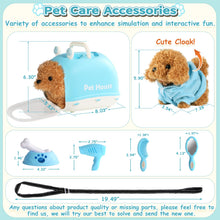 Carica l&#39;immagine nel visualizzatore di Gallery, Nuheby Elettronico Cane Giocattolo che Cammina e Abbaia, Peluche Cane Robot con Cassa, Guinzaglio e Mantello, Cagnolino che Abbaia e Cammina, Animali Giocattolo per Bambini Giochi Bambini 2 3 4 5 Anni