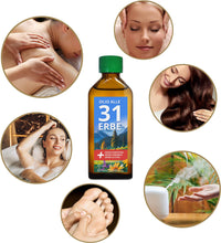 Carica l&#39;immagine nel visualizzatore di Gallery, Olio D&#39;Erbe 31, Miscela Oli Essenziali per Diffusore, per Massaggi e Aromaterapia, Tonificante, Rilassante, Flacone da 100ml olio 31 erbe (1)