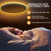Carica l'immagine nel visualizzatore di Gallery, JESLED Plafoniera LED Soffitto con Telecomando, 30W Plafoniera Camera da Letto Dimmerabile 3000K-6500K Adatto per il Let