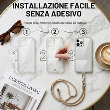 Carica l'immagine nel visualizzatore di Gallery, Toppe di Ricambio per Cordino,10 pezzi Toppa Cordino Cellulare Patches Adesive Trasparenti Compatibili con Maggior Parte