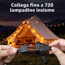 Carica l'immagine nel visualizzatore di Gallery, 15M Catena Luminosa Esterno Luci Giardino Catena, LED Lampadine Luminosa Luce da esterno Giardino Impermeabile IP44 Luci