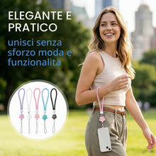 Carica l'immagine nel visualizzatore di Gallery, Set da 5 Lacci per Cellulare, Cordino da Polso Universale Anti-smarrimento, Cinturino per Telefono in Nylon Resistente, 