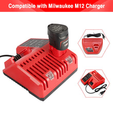 Carica l'immagine nel visualizzatore di Gallery, Waitley 2X Batteria 12V 3,0Ah per Milwaukee M12, Li-ion