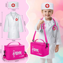 Carica l'immagine nel visualizzatore di Gallery, Sundaymot Valigetta Dottore Bambini, Kit Dottoressa Bambina con Stetoscopio