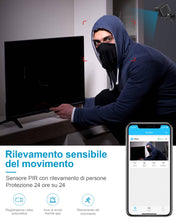Carica l'immagine nel visualizzatore di Gallery, Telecamera Nascosta 4K HD Mini Telecamera Wifi Interno Videocamera Sorveglianza Senza Fili Microcamere Spia Batteria Lunga Durata Spy Cam Per Bambini/Casa/Auto