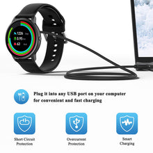 Carica l'immagine nel visualizzatore di Gallery, Amzpas Caricatore Smartwatch Universale, Cavo USB di Ricarica Magnetico a 2 Pin per Smartwatch, Spaziatura Contatti Cari