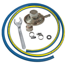 Carica l'immagine nel visualizzatore di Gallery, Crisalide® Kit Tubo Gas GPL Regolatore Attacco Verticale Variabile e Chiave – 1,5 m – Attacco Universale – Accessori Inc