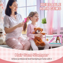 Carica l'immagine nel visualizzatore di Gallery, Regalo Bambina 5 6 7 8 9 10 Anni, Kit Gemme Capelli Giochi Bambina 4-10 Anni Femmina, Lavoretti Creativi per Bambini, Re