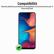 Carica l'immagine nel visualizzatore di Gallery, Vetro Temperato per Samsung Galaxy A40 [3 Pezzi] Vetrino Protettivo Pellicola Protezione Schermo