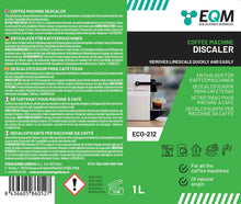 Carica l&#39;immagine nel visualizzatore di Gallery, EQM - ECO- 212 - Decalcificante per Macchine da Caffè - 1L - 100% origine naturale - Compatibile con tutte le macchine da caffè