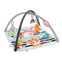 Carica l&#39;immagine nel visualizzatore di Gallery, Fisher-Price - Palestrina Musicale 3 in 1 per neonati, con giocattoli sensoriali, luci e suoni per giocare distesi sul pancino, giocattolo per bambini, 0+ anni, HPF39